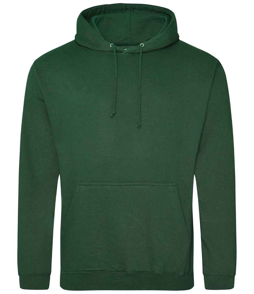 Just Hoods JH001 Bottle Green Front -  Ready to be Embroidered and Printed by Custard Workwear - Cheap Personalised and Customised Workwear in Nottinghamshire, Derbyshire and Leicestershire