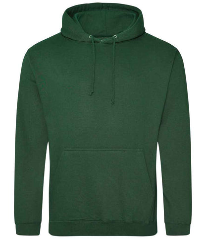 Just Hoods JH001 Bottle Green Front -  Ready to be Embroidered and Printed by Custard Workwear - Cheap Personalised and Customised Workwear in Nottinghamshire, Derbyshire and Leicestershire