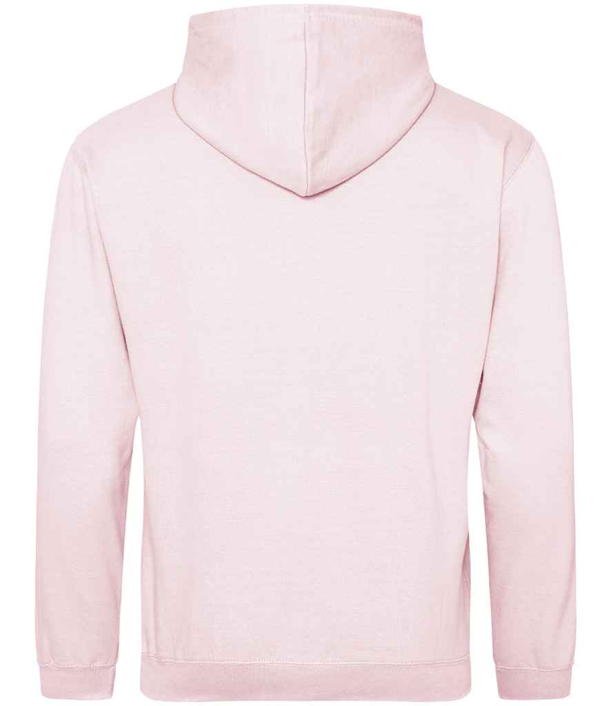 Just Hoods JH001 Baby Pink Back -  Ready to be Embroidered and Printed by Custard Workwear - Cheap Personalised and Customised Workwear in Nottinghamshire, Derbyshire and Leicestershire