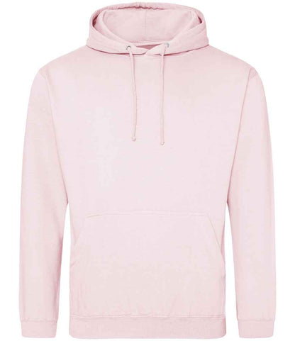 Just Hoods JH001 Baby Pink Front -  Ready to be Embroidered and Printed by Custard Workwear - Cheap Personalised and Customised Workwear in Nottinghamshire, Derbyshire and Leicestershire