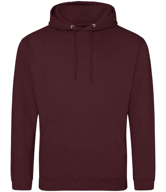 Just Hoods JH001 Burgundy Front -  Ready to be Embroidered and Printed by Custard Workwear - Cheap Personalised and Customised Workwear in Nottinghamshire, Derbyshire and Leicestershire