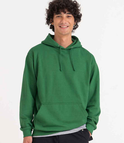 Just Hoods JH001 Cactus Green Model -  Ready to be Embroidered and Printed by Custard Workwear - Cheap Personalised and Customised Workwear in Nottinghamshire, Derbyshire and Leicestershire