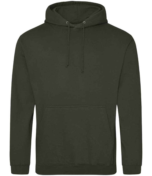 Just Hoods JH001 Combat Green Front -  Ready to be Embroidered and Printed by Custard Workwear - Cheap Personalised and Customised Workwear in Nottinghamshire, Derbyshire and Leicestershire