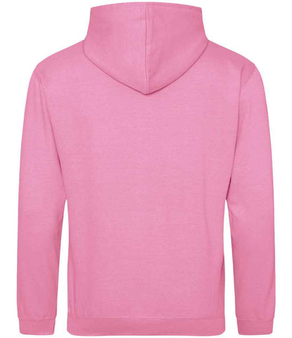 Just Hoods JH001 Candyfloss Pink Back -  Ready to be Embroidered and Printed by Custard Workwear - Cheap Personalised and Customised Workwear in Nottinghamshire, Derbyshire and Leicestershire
