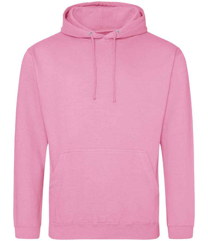 Just Hoods JH001 Candyfloss Pink Front -  Ready to be Embroidered and Printed by Custard Workwear - Cheap Personalised and Customised Workwear in Nottinghamshire, Derbyshire and Leicestershire