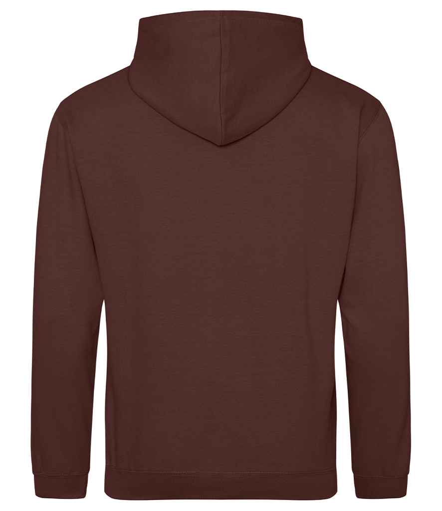 Just Hoods JH001 Chocolate Fudge Brownie Back -  Ready to be Embroidered and Printed by Custard Workwear - Cheap Personalised and Customised Workwear in Nottinghamshire, Derbyshire and Leicestershire