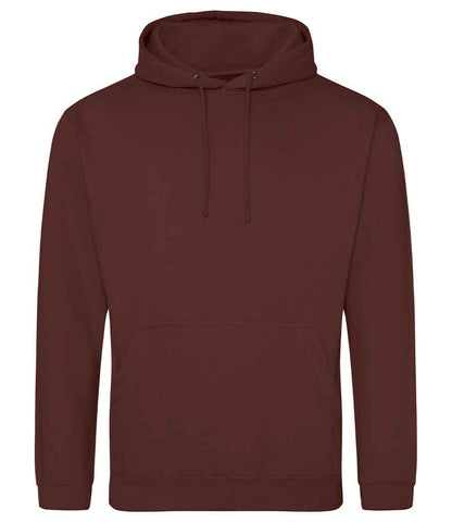 Just Hoods JH001 Chocolate Fudge Brownie Front -  Ready to be Embroidered and Printed by Custard Workwear - Cheap Personalised and Customised Workwear in Nottinghamshire, Derbyshire and Leicestershire