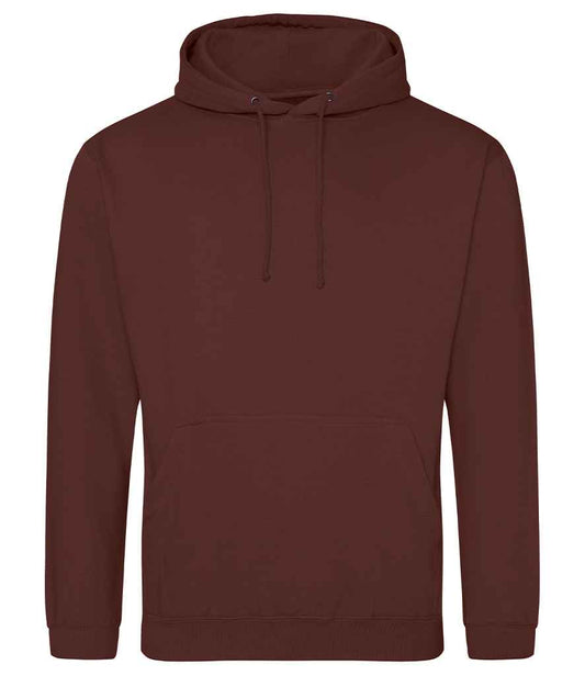Just Hoods JH001 Chocolate Fudge Brownie Front -  Ready to be Embroidered and Printed by Custard Workwear - Cheap Personalised and Customised Workwear in Nottinghamshire, Derbyshire and Leicestershire