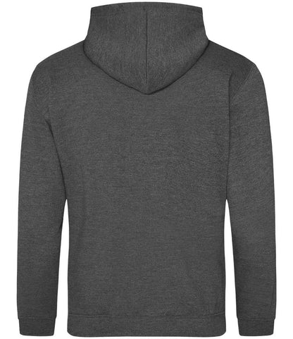 Just Hoods JH001 Charcoal Back -  Ready to be Embroidered and Printed by Custard Workwear - Cheap Personalised and Customised Workwear in Nottinghamshire, Derbyshire and Leicestershire