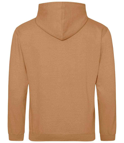 Just Hoods JH001 Caramel Latte Back -  Ready to be Embroidered and Printed by Custard Workwear - Cheap Personalised and Customised Workwear in Nottinghamshire, Derbyshire and Leicestershire