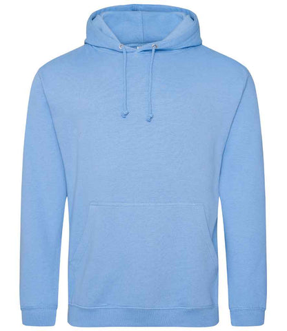 Just Hoods JH001 Cornflower Blue Front -  Ready to be Embroidered and Printed by Custard Workwear - Cheap Personalised and Customised Workwear in Nottinghamshire, Derbyshire and Leicestershire