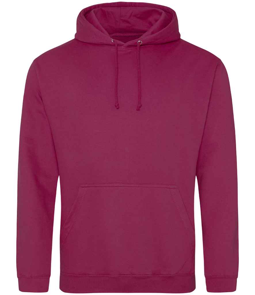Just Hoods JH001 Cranberry Front -  Ready to be Embroidered and Printed by Custard Workwear - Cheap Personalised and Customised Workwear in Nottinghamshire, Derbyshire and Leicestershire