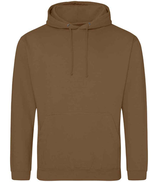 Just Hoods JH001 Caramel Toffee Front -  Ready to be Embroidered and Printed by Custard Workwear - Cheap Personalised and Customised Workwear in Nottinghamshire, Derbyshire and Leicestershire