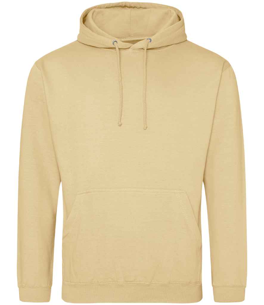 Just Hoods JH001 Desert Sand Front -  Ready to be Embroidered and Printed by Custard Workwear - Cheap Personalised and Customised Workwear in Nottinghamshire, Derbyshire and Leicestershire