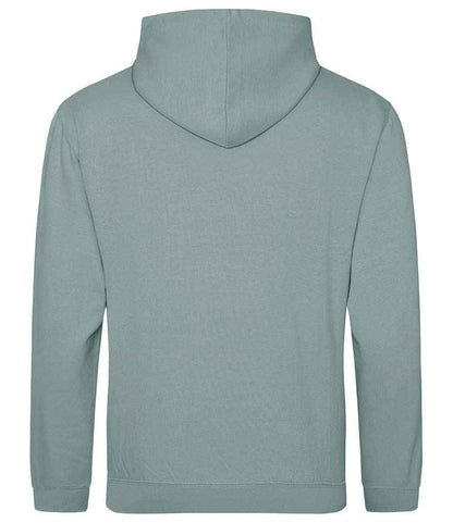 Just Hoods JH001 Dusty Green Back -  Ready to be Embroidered and Printed by Custard Workwear - Cheap Personalised and Customised Workwear in Nottinghamshire, Derbyshire and Leicestershire