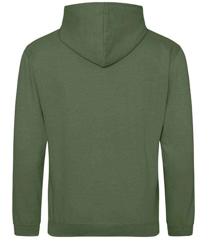 Just Hoods JH001 Earthy Green Back -  Ready to be Embroidered and Printed by Custard Workwear - Cheap Personalised and Customised Workwear in Nottinghamshire, Derbyshire and Leicestershire