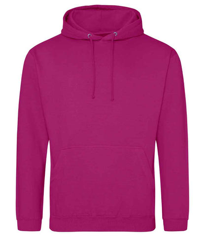 Just Hoods JH001 Festival Fuchsia Front -  Ready to be Embroidered and Printed by Custard Workwear - Cheap Personalised and Customised Workwear in Nottinghamshire, Derbyshire and Leicestershire