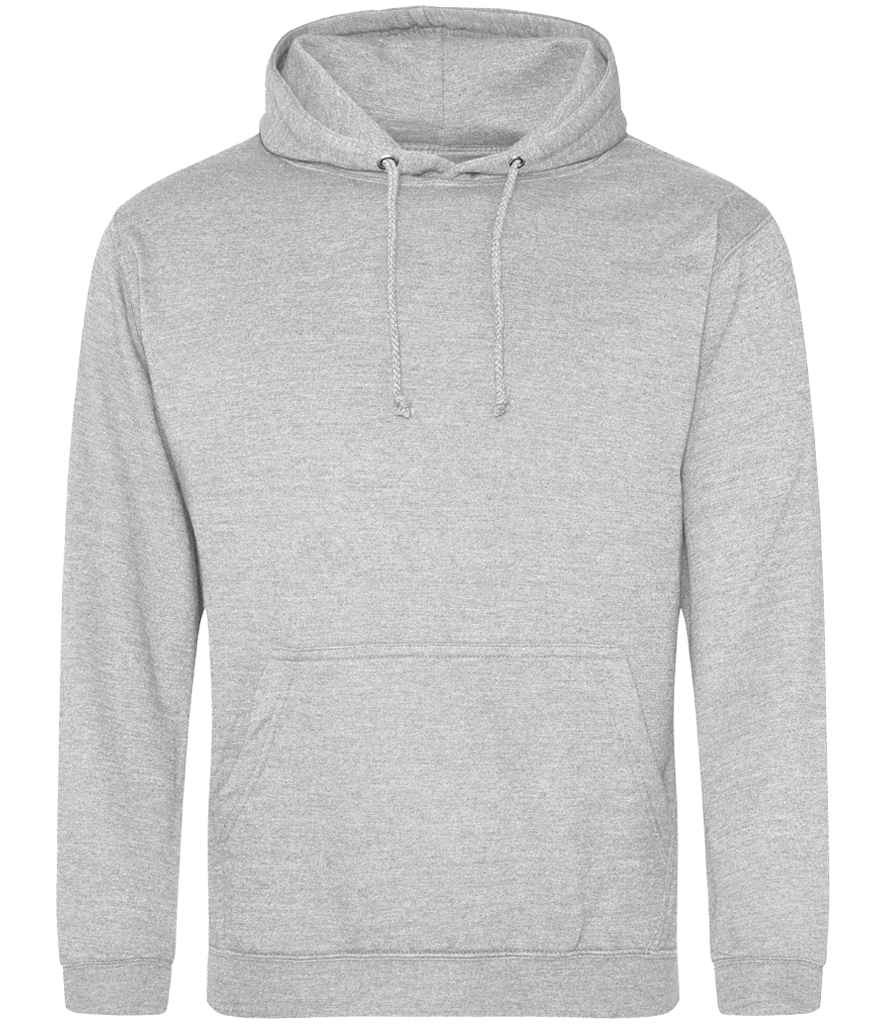 Just Hoods JH001 Heather Grey Front -  Ready to be Embroidered and Printed by Custard Workwear - Cheap Personalised and Customised Workwear in Nottinghamshire, Derbyshire and Leicestershire