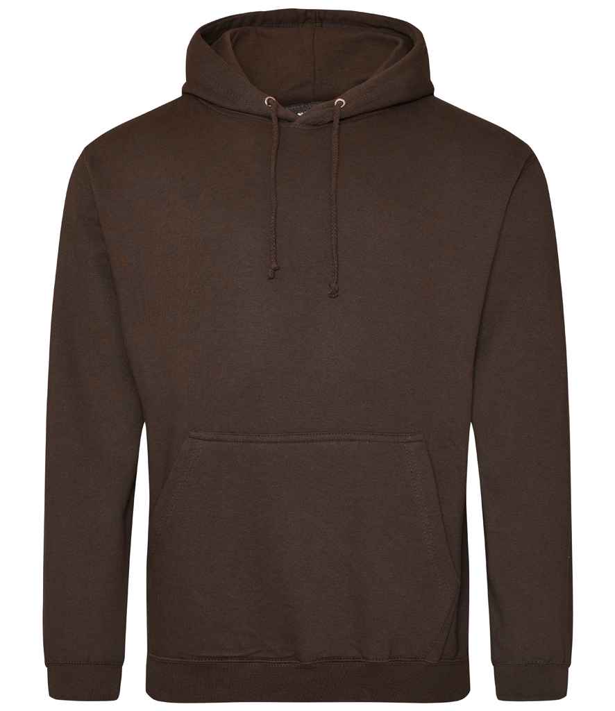 Just Hoods JH001 Hot Chocolate Front -  Ready to be Embroidered and Printed by Custard Workwear - Cheap Personalised and Customised Workwear in Nottinghamshire, Derbyshire and Leicestershire