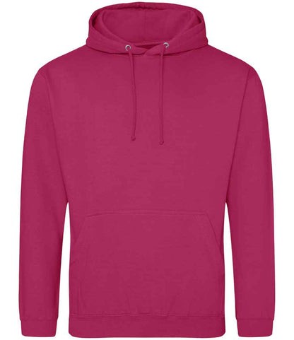 Just Hoods JH001 Hot Pink Front -  Ready to be Embroidered and Printed by Custard Workwear - Cheap Personalised and Customised Workwear in Nottinghamshire, Derbyshire and Leicestershire