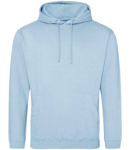 Just Hoods JH001 Ice Blue Front -  Ready to be Embroidered and Printed by Custard Workwear - Cheap Personalised and Customised Workwear in Nottinghamshire, Derbyshire and Leicestershire