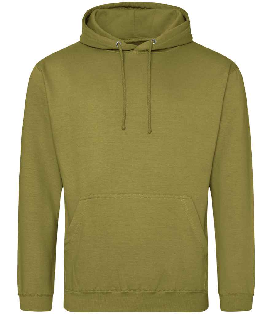 Just Hoods JH001 Khaki Front -  Ready to be Embroidered and Printed by Custard Workwear - Cheap Personalised and Customised Workwear in Nottinghamshire, Derbyshire and Leicestershire