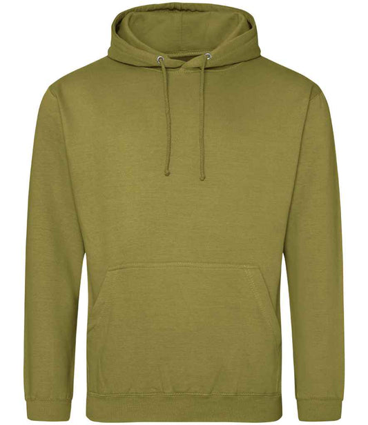 Just Hoods JH001 Khaki Front -  Ready to be Embroidered and Printed by Custard Workwear - Cheap Personalised and Customised Workwear in Nottinghamshire, Derbyshire and Leicestershire