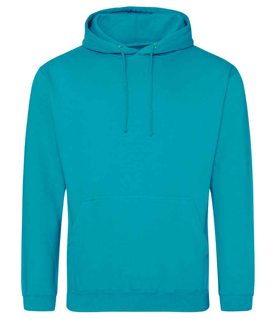 Just Hoods JH001 Lagoon Blue Front -  Ready to be Embroidered and Printed by Custard Workwear - Cheap Personalised and Customised Workwear in Nottinghamshire, Derbyshire and Leicestershire