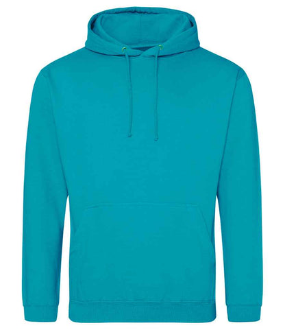 Just Hoods JH001 Lagoon Blue Front -  Ready to be Embroidered and Printed by Custard Workwear - Cheap Personalised and Customised Workwear in Nottinghamshire, Derbyshire and Leicestershire