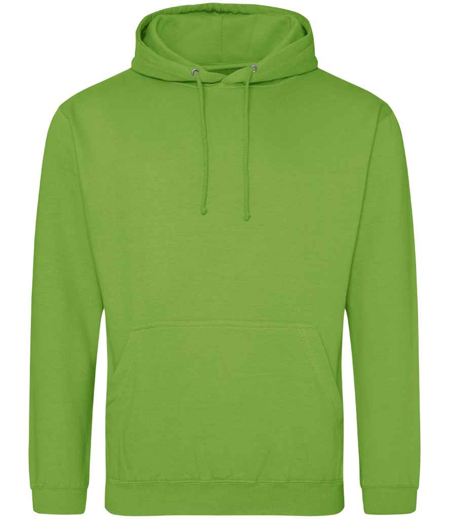 Just Hoods JH001 Lime Green Front -  Ready to be Embroidered and Printed by Custard Workwear - Cheap Personalised and Customised Workwear in Nottinghamshire, Derbyshire and Leicestershire