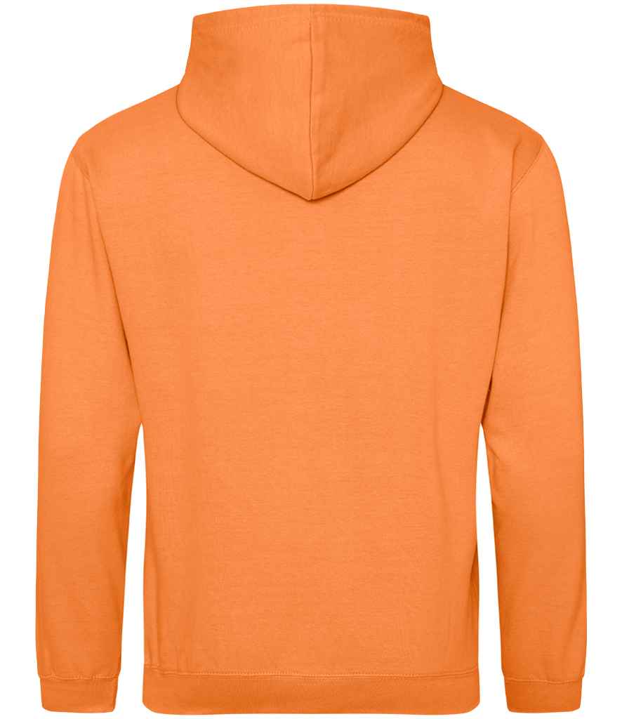Just Hoods JH001 Light Orange Back -  Ready to be Embroidered and Printed by Custard Workwear - Cheap Personalised and Customised Workwear in Nottinghamshire, Derbyshire and Leicestershire