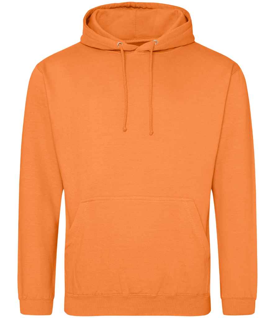 Just Hoods JH001 Light Orange Front -  Ready to be Embroidered and Printed by Custard Workwear - Cheap Personalised and Customised Workwear in Nottinghamshire, Derbyshire and Leicestershire