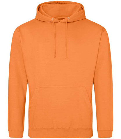 Just Hoods JH001 Light Orange Front -  Ready to be Embroidered and Printed by Custard Workwear - Cheap Personalised and Customised Workwear in Nottinghamshire, Derbyshire and Leicestershire