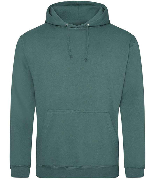 Just Hoods JH001 Moss Green Front -  Ready to be Embroidered and Printed by Custard Workwear - Cheap Personalised and Customised Workwear in Nottinghamshire, Derbyshire and Leicestershire
