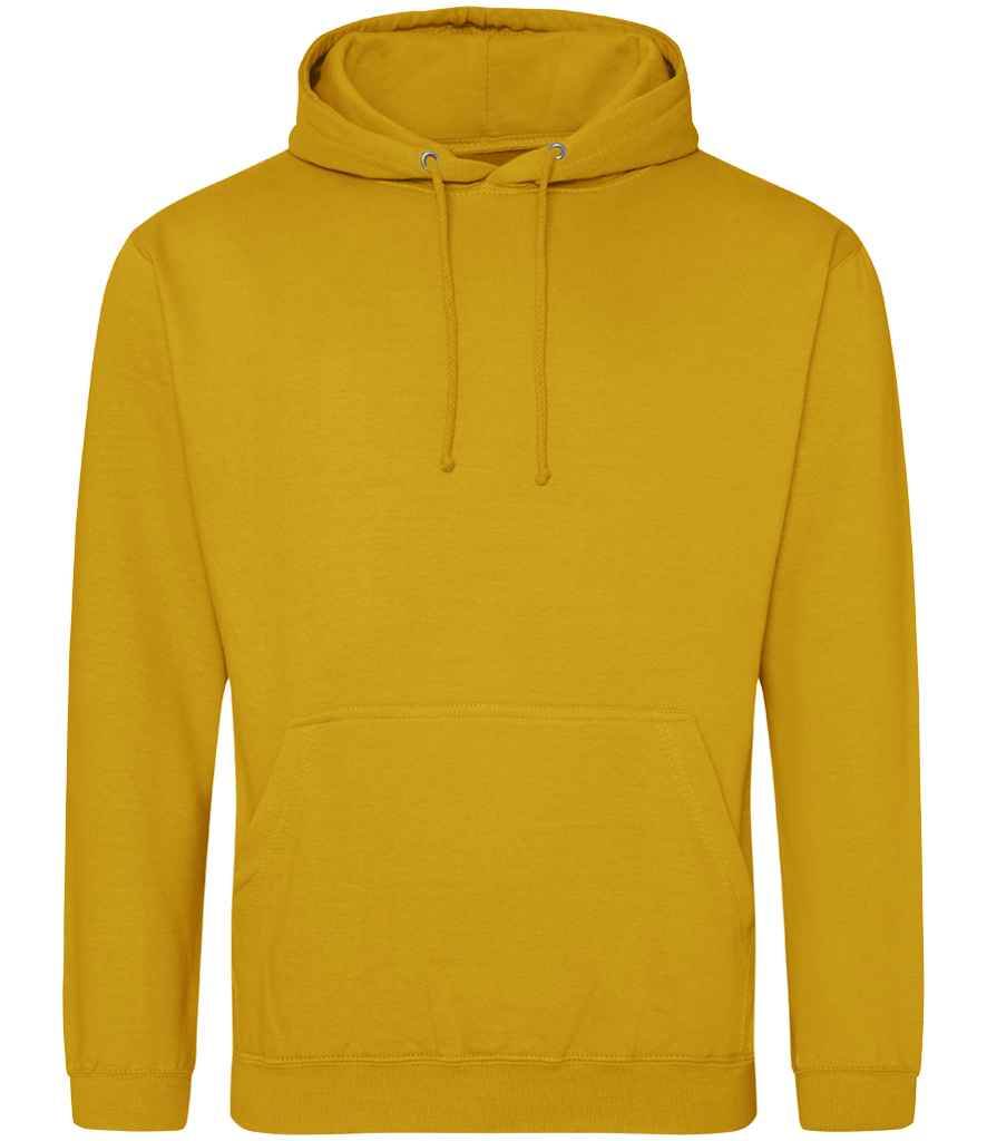 Just Hoods JH001 Mustard Front -  Ready to be Embroidered and Printed by Custard Workwear - Cheap Personalised and Customised Workwear in Nottinghamshire, Derbyshire and Leicestershire