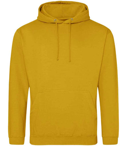 Just Hoods JH001 Mustard Front -  Ready to be Embroidered and Printed by Custard Workwear - Cheap Personalised and Customised Workwear in Nottinghamshire, Derbyshire and Leicestershire