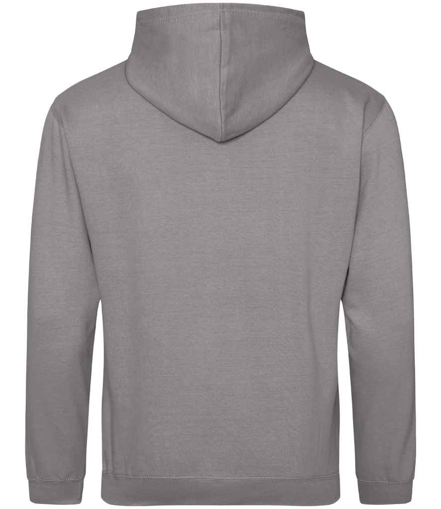 Just Hoods JH001 Platinum Grey Back -  Ready to be Embroidered and Printed by Custard Workwear - Cheap Personalised and Customised Workwear in Nottinghamshire, Derbyshire and Leicestershire