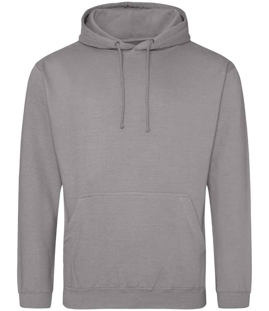 Just Hoods JH001 Platinum Grey Front -  Ready to be Embroidered and Printed by Custard Workwear - Cheap Personalised and Customised Workwear in Nottinghamshire, Derbyshire and Leicestershire