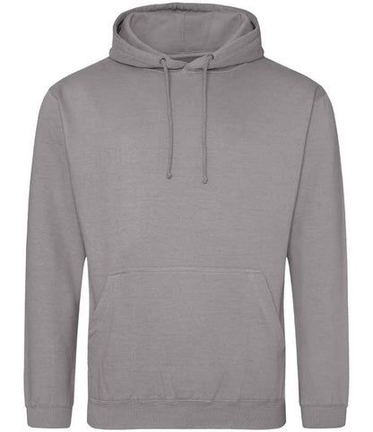 Just Hoods JH001 Platinum Grey Front -  Ready to be Embroidered and Printed by Custard Workwear - Cheap Personalised and Customised Workwear in Nottinghamshire, Derbyshire and Leicestershire