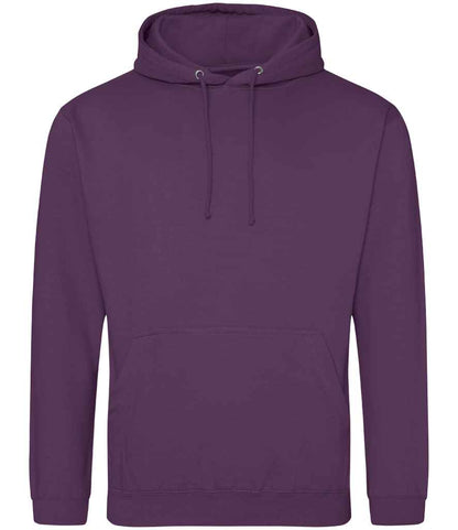 Just Hoods JH001 Plum Front -  Ready to be Embroidered and Printed by Custard Workwear - Cheap Personalised and Customised Workwear in Nottinghamshire, Derbyshire and Leicestershire