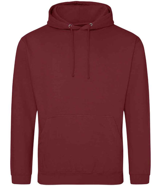 Just Hoods JH001 Red Hot Chilli Front -  Ready to be Embroidered and Printed by Custard Workwear - Cheap Personalised and Customised Workwear in Nottinghamshire, Derbyshire and Leicestershire