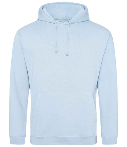 Just Hoods JH001 Sky Blue Front -  Ready to be Embroidered and Printed by Custard Workwear - Cheap Personalised and Customised Workwear in Nottinghamshire, Derbyshire and Leicestershire
