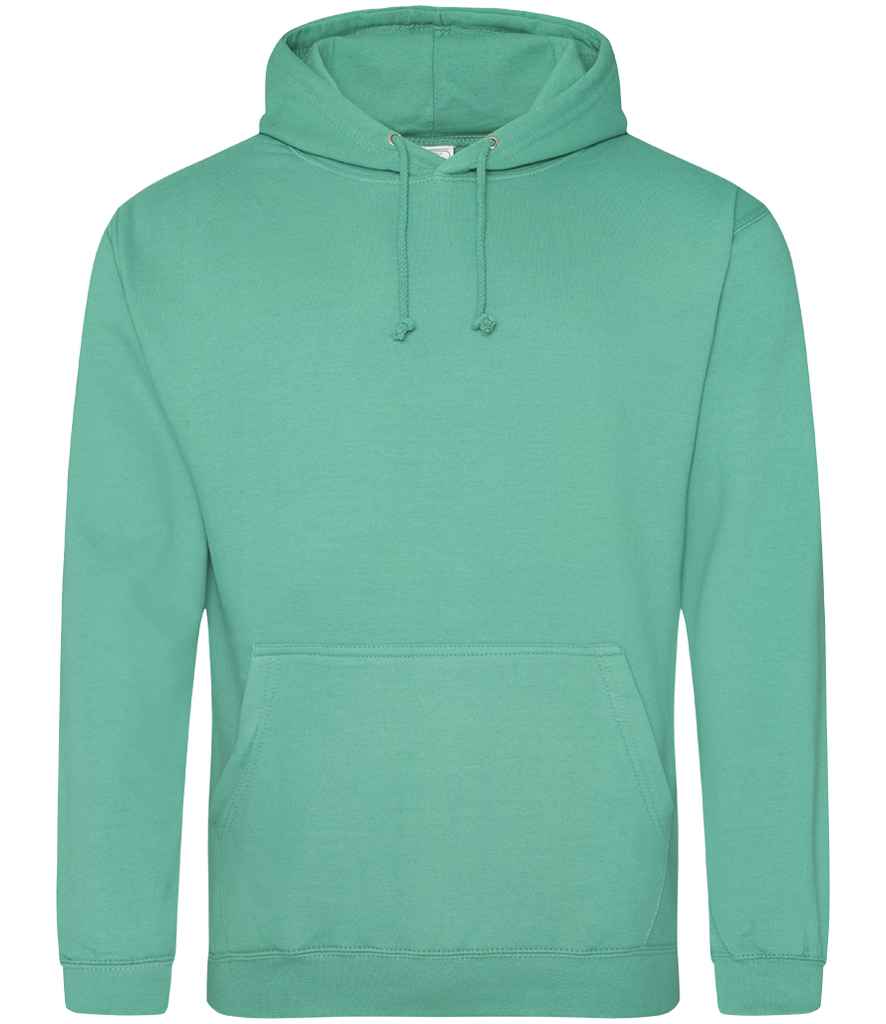 Just Hoods JH001 Spring Green Front -  Ready to be Embroidered and Printed by Custard Workwear - Cheap Personalised and Customised Workwear in Nottinghamshire, Derbyshire and Leicestershire