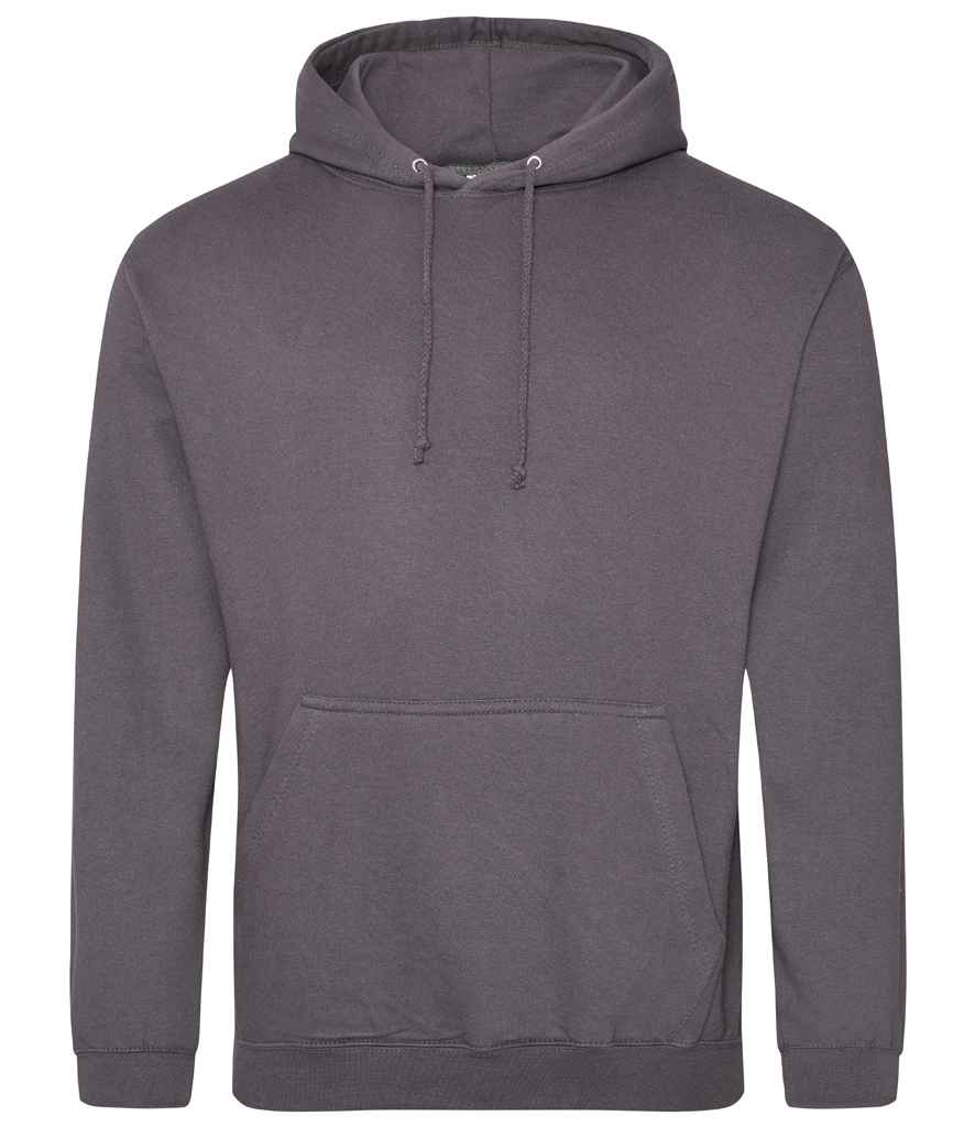 Just Hoods JH001 Steel Grey Front -  Ready to be Embroidered and Printed by Custard Workwear - Cheap Personalised and Customised Workwear in Nottinghamshire, Derbyshire and Leicestershire