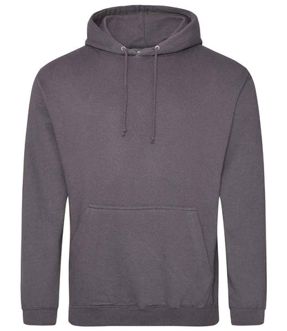 Just Hoods JH001 Steel Grey Front -  Ready to be Embroidered and Printed by Custard Workwear - Cheap Personalised and Customised Workwear in Nottinghamshire, Derbyshire and Leicestershire