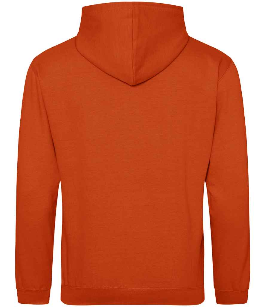 Just Hoods JH001 Sunset Orange Back -  Ready to be Embroidered and Printed by Custard Workwear - Cheap Personalised and Customised Workwear in Nottinghamshire, Derbyshire and Leicestershire