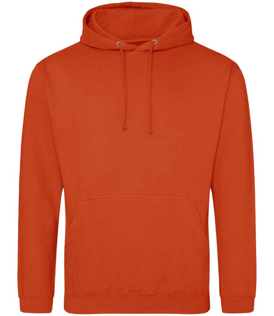 Just Hoods JH001 Sunset Orange Front -  Ready to be Embroidered and Printed by Custard Workwear - Cheap Personalised and Customised Workwear in Nottinghamshire, Derbyshire and Leicestershire
