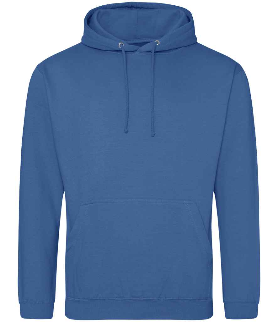 Just Hoods JH001 Tropical Blue Front -  Ready to be Embroidered and Printed by Custard Workwear - Cheap Personalised and Customised Workwear in Nottinghamshire, Derbyshire and Leicestershire