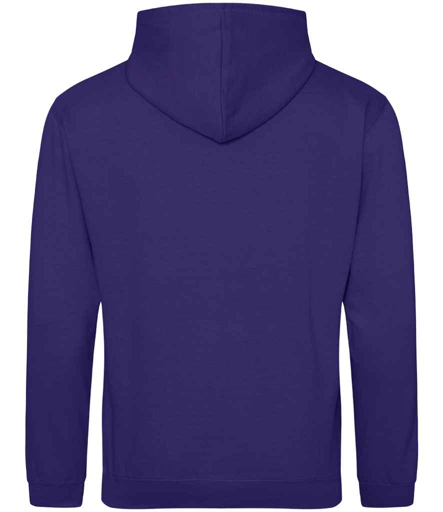 Just Hoods JH001 Ultra Violet Back -  Ready to be Embroidered and Printed by Custard Workwear - Cheap Personalised and Customised Workwear in Nottinghamshire, Derbyshire and Leicestershire