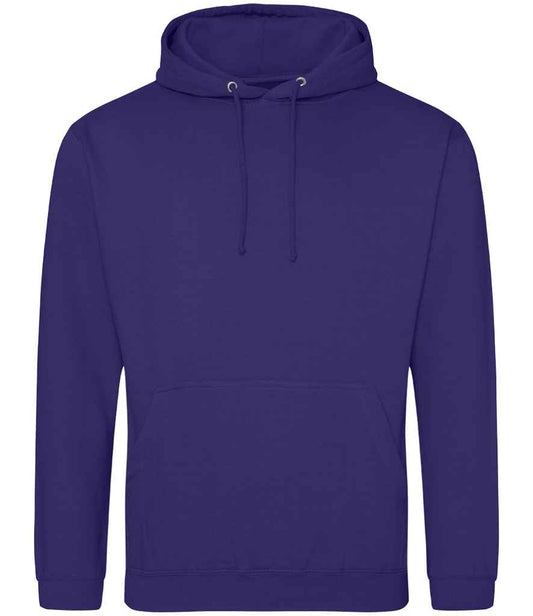 Just Hoods JH001 Ultra Violet Front -  Ready to be Embroidered and Printed by Custard Workwear - Cheap Personalised and Customised Workwear in Nottinghamshire, Derbyshire and Leicestershire